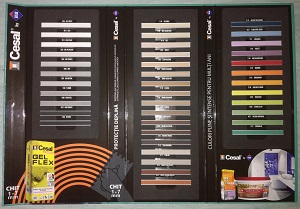 Cesal termékek színskálája.