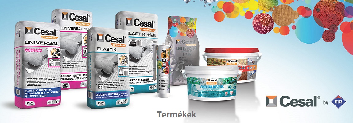 Cesal termékek, száraz habarcsok burkoláshoz, falazáshoz, adalékok - Termékek.